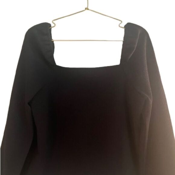 Madewell Crepe Puff Sleeve Blouse - Picture 3 of 9